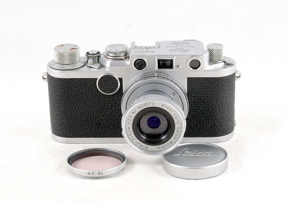 Lot 170 - Leica IIf Rangefinder Camera 5cm f2.8 Elmar