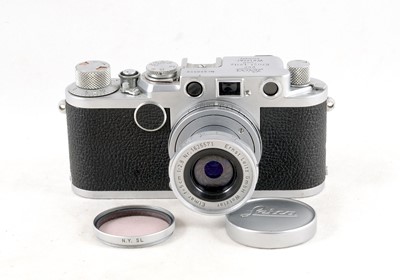 Lot 170 - Leica IIf Rangefinder Camera 5cm f2.8 Elmar Lens.