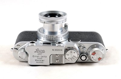 Lot 170 - Leica IIf Rangefinder Camera 5cm f2.8 Elmar Lens.