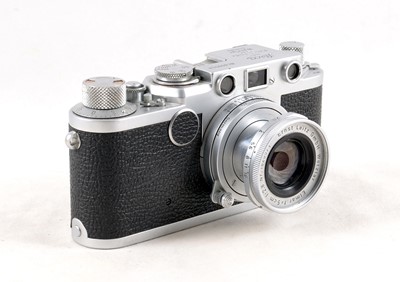 Lot 170 - Leica IIf Rangefinder Camera 5cm f2.8 Elmar Lens.