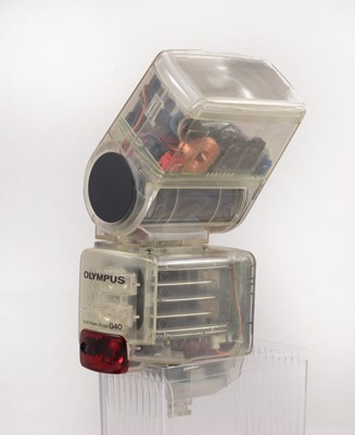 Lot 84 - A Rare Dealer Demo Transparent Olympus G40 Electronic Flash Unit.