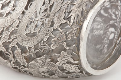 Lot 415 - An early 20th century Chinese Export silver mounted Haig's dimple whiskey bottle, Shanghai circa 1920
