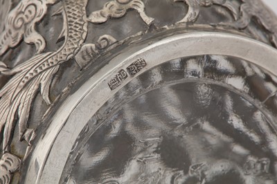 Lot 415 - An early 20th century Chinese Export silver mounted Haig's dimple whiskey bottle, Shanghai circa 1920