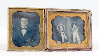 Lot 403 - Two 1/6th Plate Daguerreotypes.