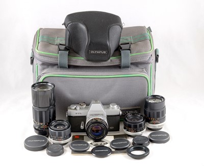 Lot 292 - A Rare Olympus FTL M42 Camera Outfit.