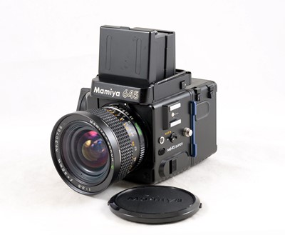 Lot 4 - A Mamiya 645 Super with 35mm Wide Angle Lens.