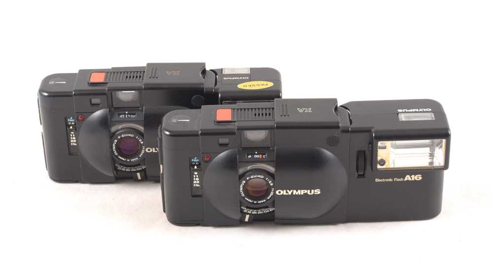 Lot 53 A Pair of Olympus XA Compact Rangefinder