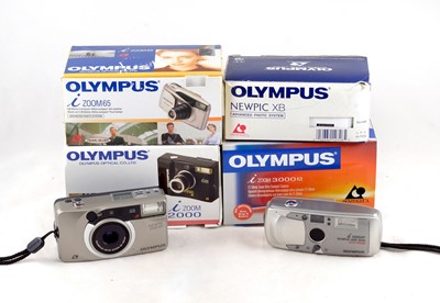 Lot 64 - A Group of 6 Olympus APS Compact Cameras.