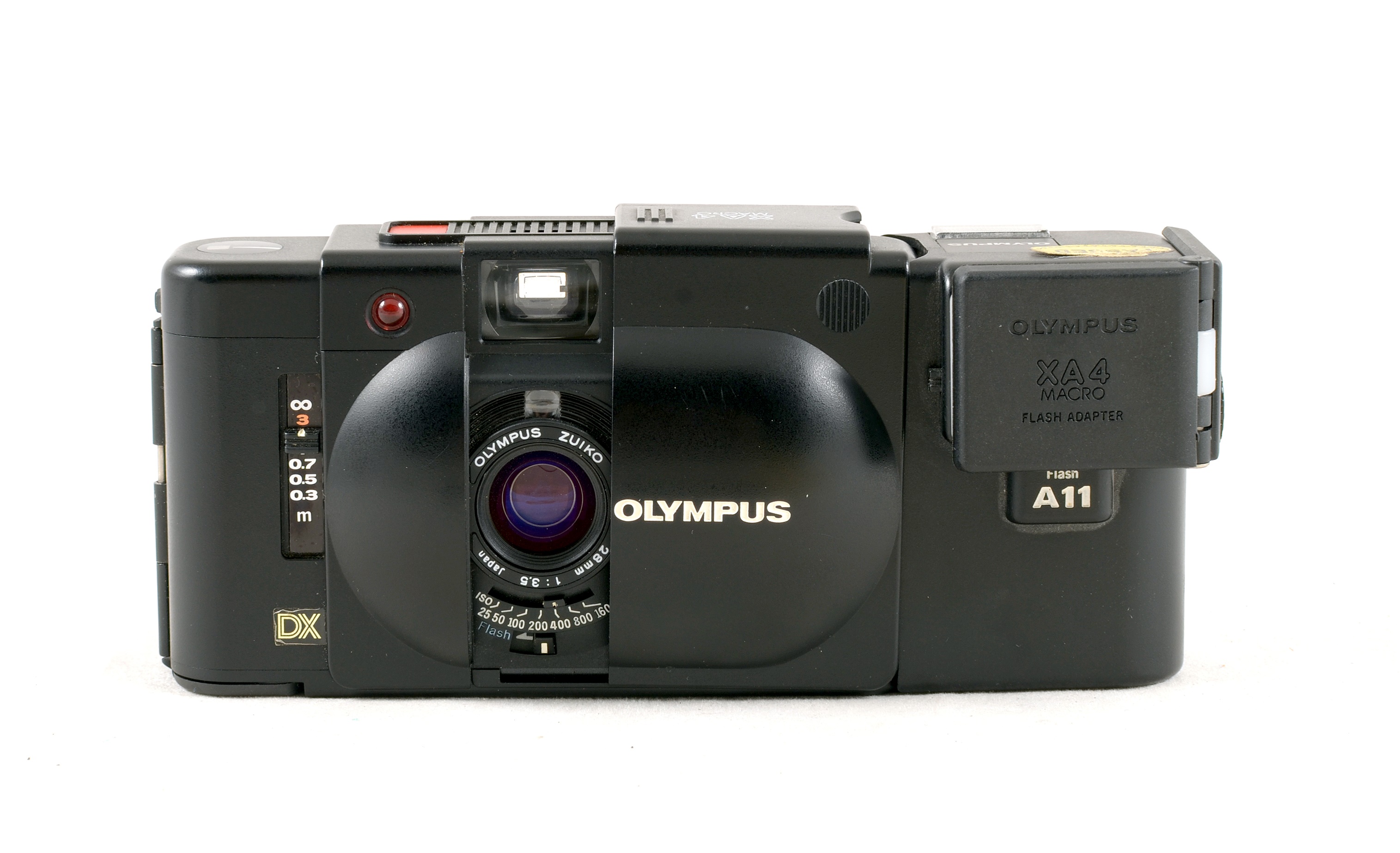 Lot 55 - A Rare Olympus XA4 Macro Outfit.