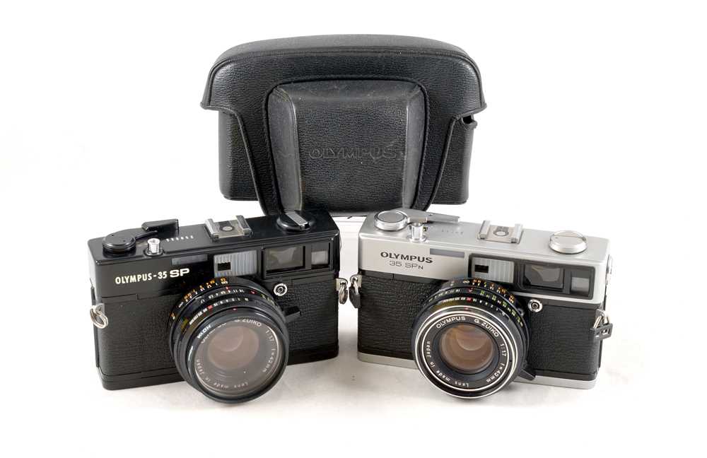 Lot 47 - Olympus 35 SP & 35 SPN CRF Cameras.