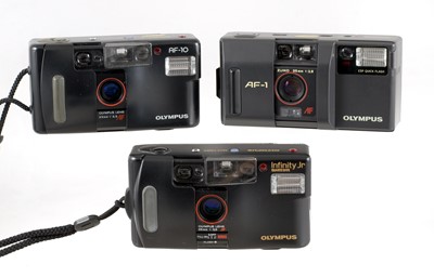 Lot 65 - Five Olympus Point-and-Shoot Compact Cameras.