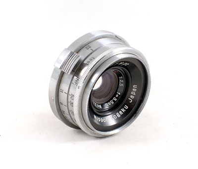 Lot 373 - Nippon Kogaku 3.5cm f2.5 W-Nikkor Lens for Nikon/Contax Rangefinder Cameras.