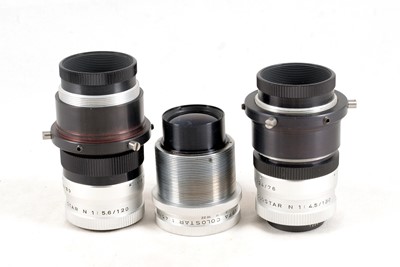 Lot 261 - A Rare Wild Falconar 9.8cm f1.4 Aerial Lens & Other Lenses.