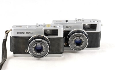 Lot 160 - A Pair of Olympus Trip 35 Compact Cameras.