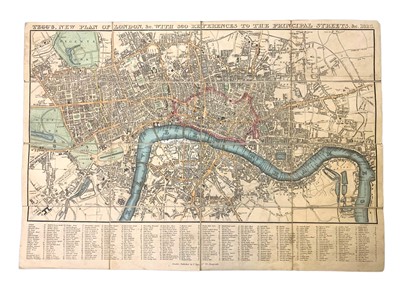 Lot 86 - Tegg's New Plan of London, &c. With 360 References to the Principal Streets, &c. 1826.