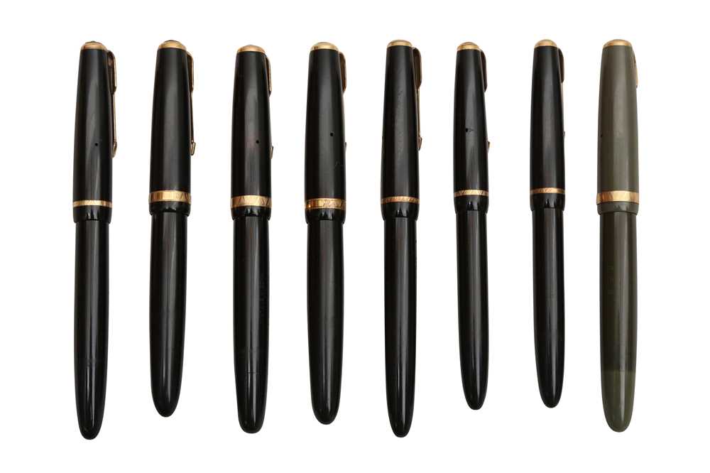 Lot 756 A GROUP OF EIGHT ASSORTED PARKER FOUNTAIN