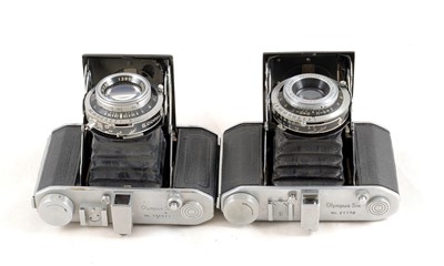 Lot 72 - Two Olympus Six Medium Format Cameras, f2.8 & f3.5 Knob Wind Versions.