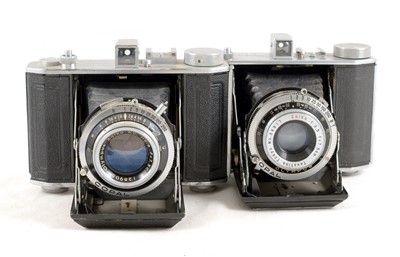 Lot 72 - Two Olympus Six Medium Format Cameras, f2.8 & f3.5 Knob Wind Versions.