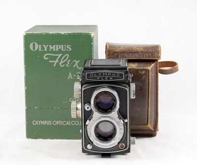 Lot 388 - An Uncommon Boxed f2.8 Olympusflex TLR Camera.