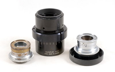 Lot 115 - Three Rare Olympus Enlarging and Copy Machine Lenses.