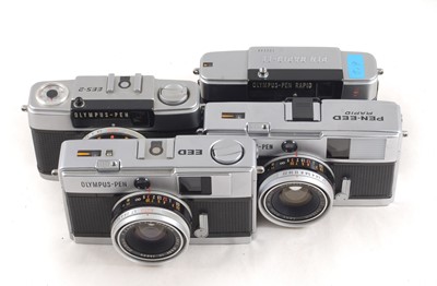Lot 97 - Four Pen EE Half Fame Cameras.