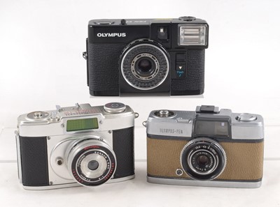 Lot 99 - Group of Three Uncommon Half Fame Cameras.