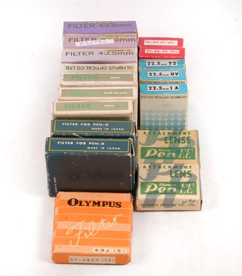 Lot 113 - Selection of Olympus Pen Filters & Close-Up Lenses.
