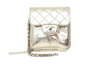 Lot 597 - Chanel Metallic Gold Wallet Mini Flap Bag