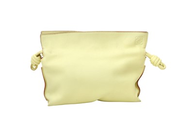 Lot 8 - Loewe Pale Lime Mini Flamenco Clutch Bag