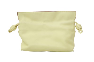 Lot 8 - Loewe Pale Lime Mini Flamenco Clutch Bag