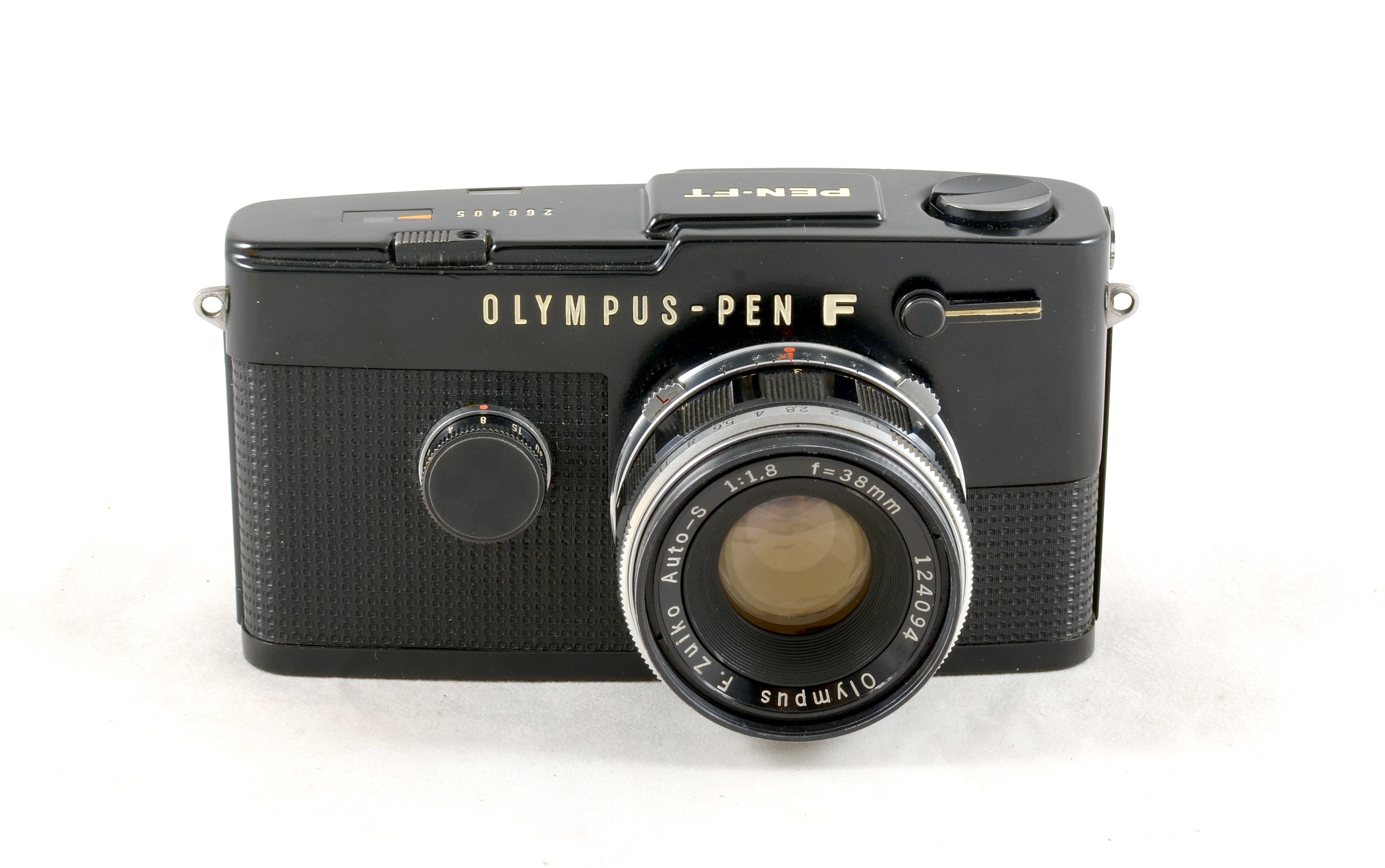 Lot 124 - A Rare Black Olympus Pen FT & f1.8 38mm Lens.