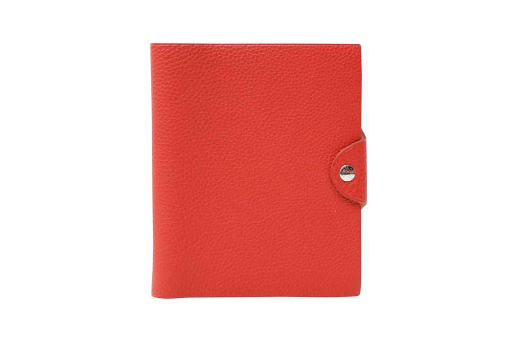 Lot 283 - Hermes Red Togo Ulysse Neo Notebook Cover PM