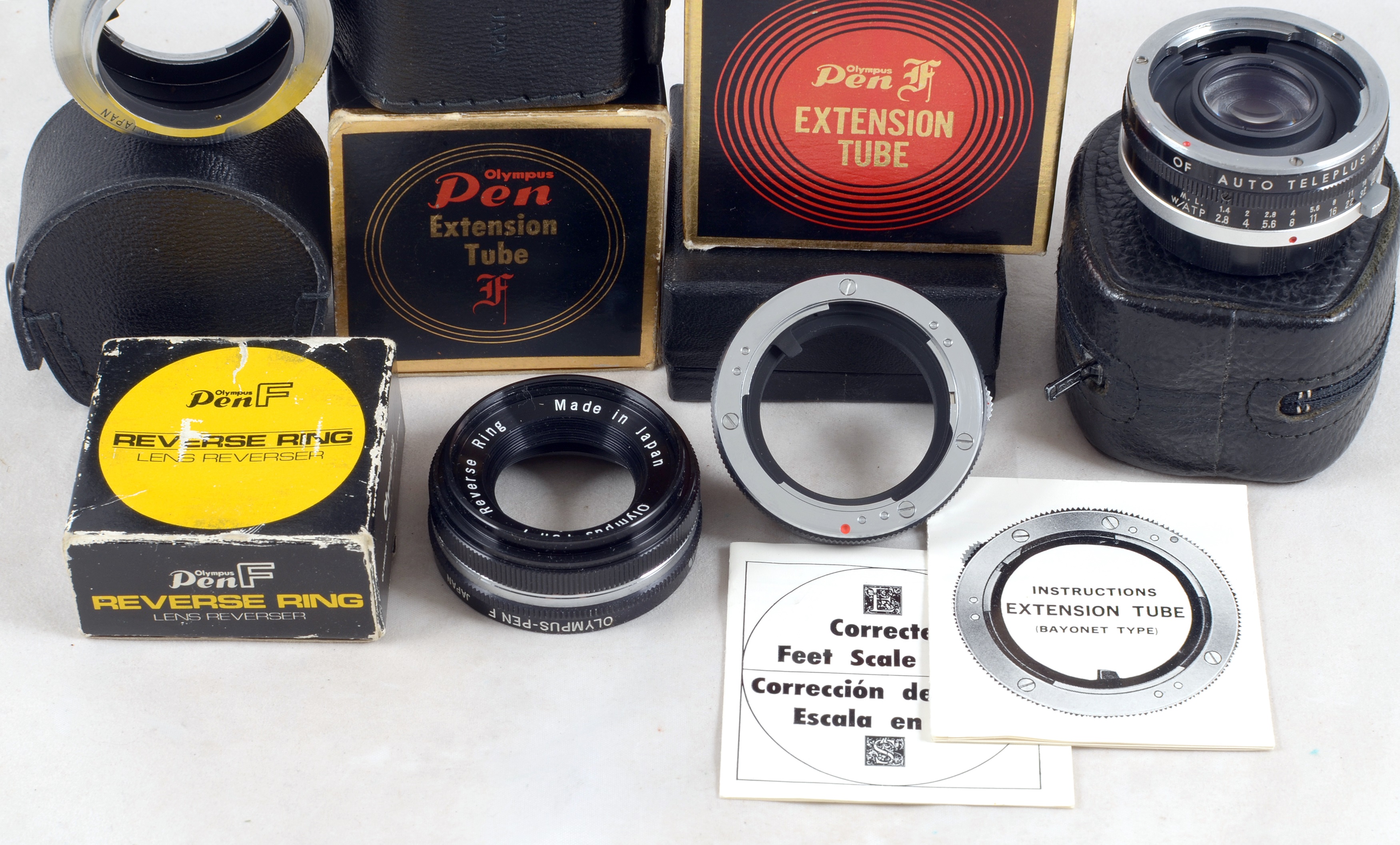 Lot 141 - Selection of Olympus Pen F Close-Up Rings &