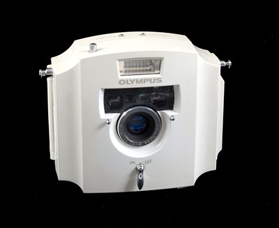 Lot 76 - A Limited Edition Olympus Ecru Compact Camera.