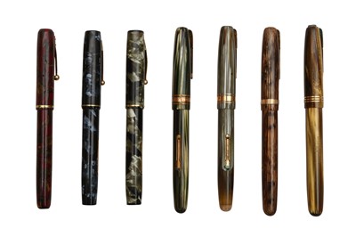 Lot 759 - A GROUP OF SEVEN WATERMAN FOUNTAIN PENS