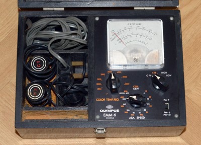 Lot 108 - Two Olympus PM6 Microscope Cameras & Accessories.