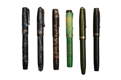 Lot 770 - A GROUP OF SIX FOUNTAIN PENS
