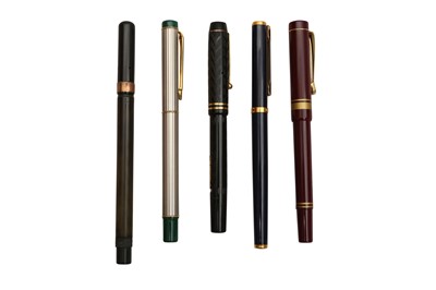 Lot 764 - A GROUP OF FIVE ASSORTED FOUNTAIN PENS