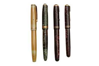 Lot 774 - A GROUP OF FIVE PARKER FOUNTAIN PENS