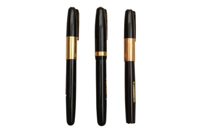 Lot 775 - A GROUP OF THREE WATERMAN FOUNTAIN PENS