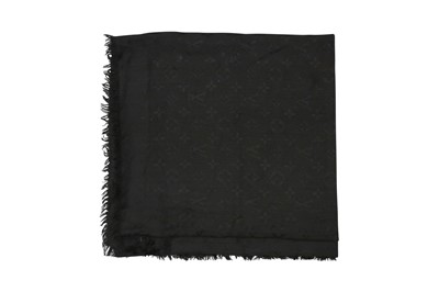 Lot 744 - Louis Vuitton Black Classique Monogram Shawl