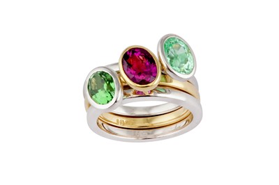 Lot 20 - Three gem-set rings