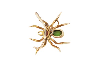 Lot 177 - A SPIDER BROOCH