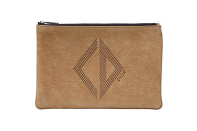 Lot 419 - Dior Brown Logo Flat Pouch