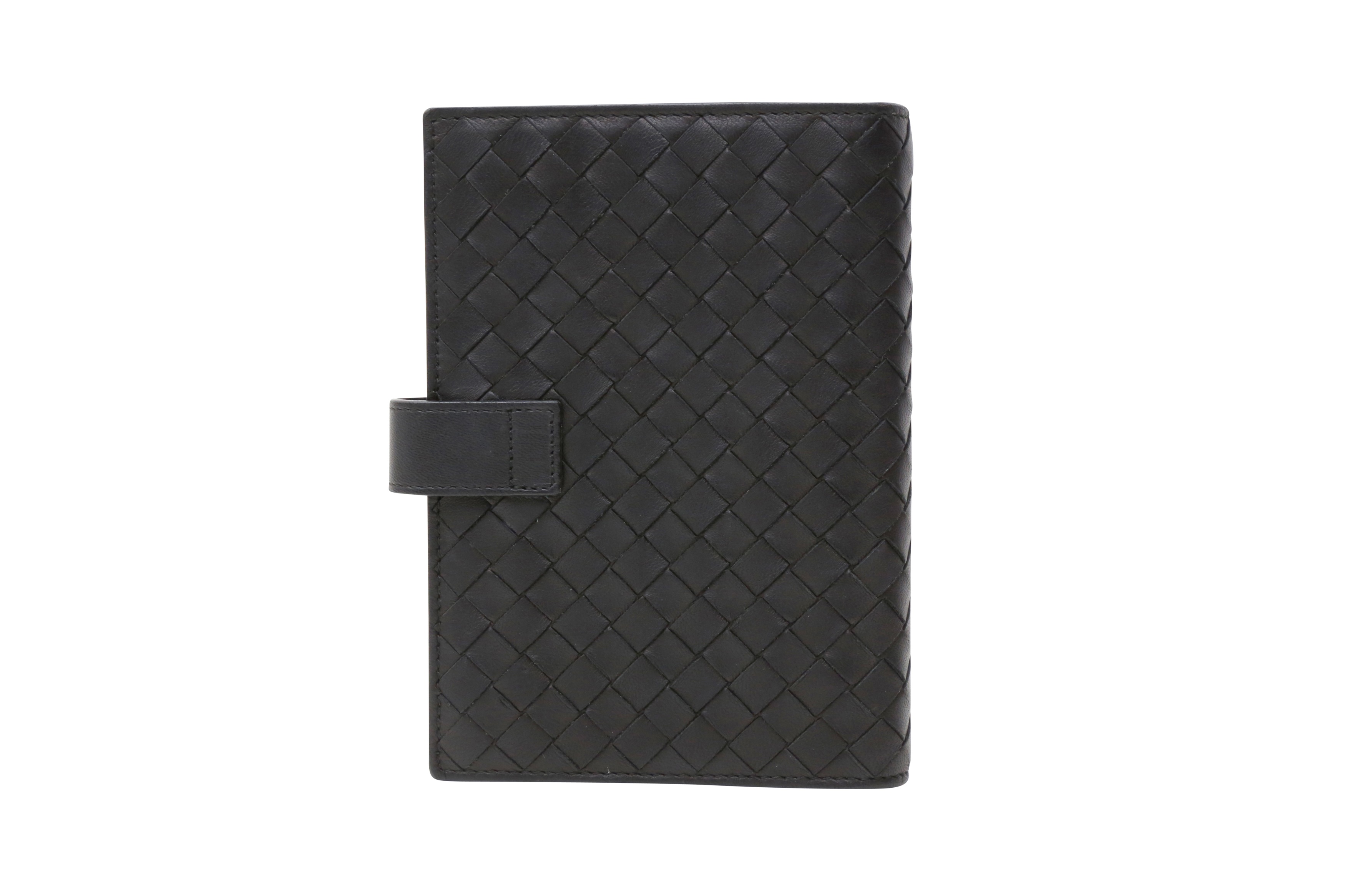 Lot 729 - Bottega Veneta Black Intrecciato Agenda