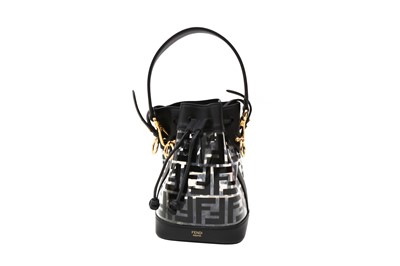 Lot 661 - Fendi Black Vinyl Mon Tresor Mini Bag