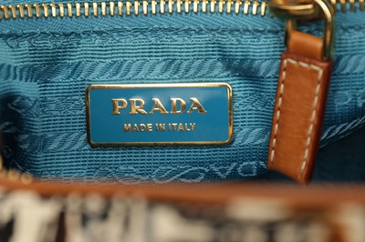 Lot 201 - Prada Blue Canapa St Venez Small Shoulder Bag