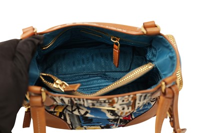 Lot 201 - Prada Blue Canapa St Venez Small Shoulder Bag