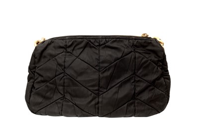 Lot 635 - Prada Black Nylon Quilted Shoulder Bag