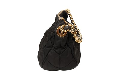 Lot 635 - Prada Black Nylon Quilted Shoulder Bag